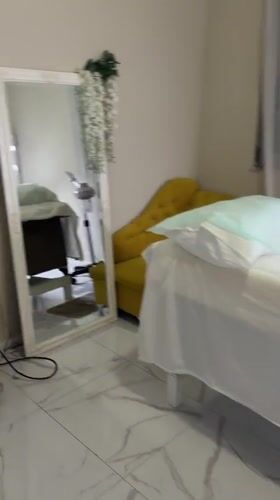 Mirror selfies inside a Budva beauty salon