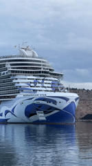 Norwegian Viva cruise ship draws crowds in Bar, Montenegro