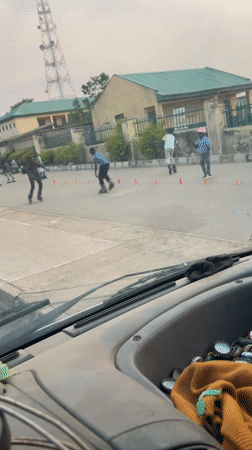 Street roller skating practice session observed in Jos, Nigeria