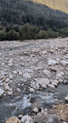 Morning scenes captured in Vashisht: streets, river, snow-capped mountains