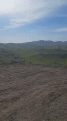 Panoramic landscape footage captured in Aya, Russia river valley