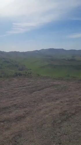 Panoramic landscape footage captured in Aya, Russia river valley