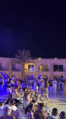 Live band and costumed performers light up a Sharm El Sheikh resort night