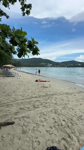 Quiet morning on Karon Beach, Thailand