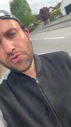 Man films himself while walking on residential street in Armagh