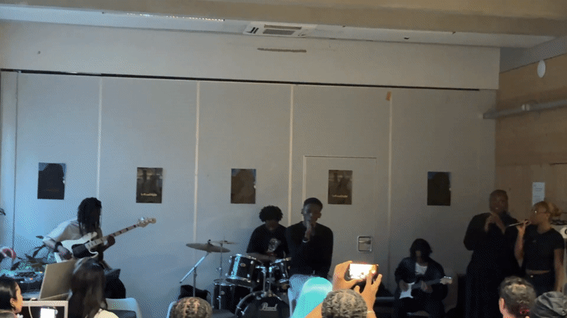 Band performs intimate concert in Saint-Ouen-sur-Seine venue