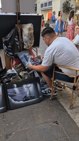 Art, crepes, and pizza on an afternoon in Valletta