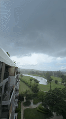 Heavy rain hits Choeng Thale golf course area