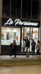 Evening pedestrian activity captured along Bar, Montenegro commercial street