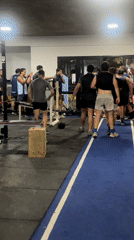 Group workout session documented at Sarandí gym facility