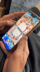 Mobile strategy game mid-session in Topolovgrad, Bulgaria