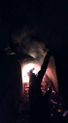 Fireplace flames captured on video in Haini, India