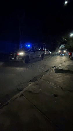 Late night police activity in Huixquilucan de Degollado