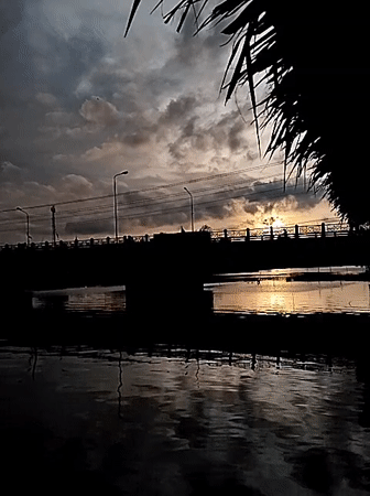 Daily waterfront life documented in Lhokseumawe, Indonesia