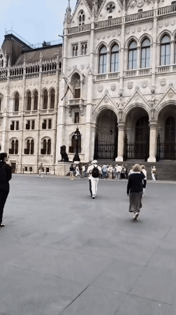 Afternoon documentation of Hungarian Parliament Building and surrounding monuments