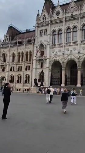 Afternoon documentation of Hungarian Parliament Building and surrounding monuments