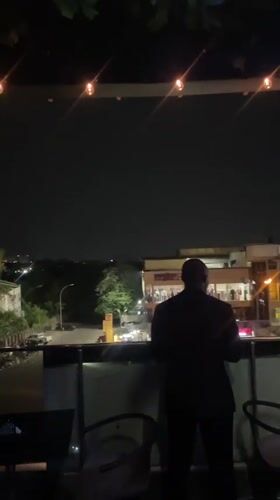 Nighttime scenes captured across commercial building spaces in Abuja