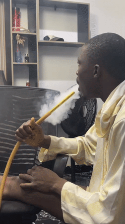 Hookah session in Abuja, from coal prep to exhale