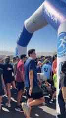 Athletic race draws crowds in Arica, Chile with police security