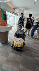 Robot vacuum, tourist selfies observed at Thailand airport terminal