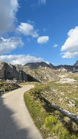 Mountain landscape documented near Boričje, Montenegro