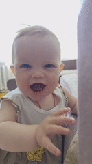 Baby photographed in close-up shots in Фоки, Russia