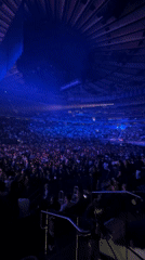 Male performer draws packed crowd at New York arena concert