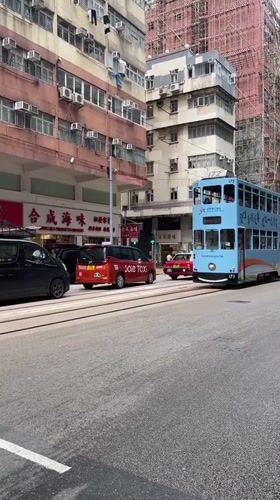 Blue Greater Bay Area tram 172 spotted in Hong Kong