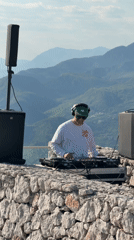 DJ performs outdoor mountain set in Čelobrdo, Montenegro