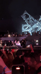 Packed crowd at a late-night DJ set in Nesebar