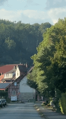 Driving through the quiet streets of Bad Sachsa