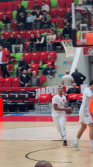 Madrid basketball team practices in Botevgrad arena before spectators