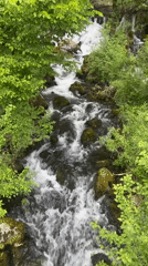 Stream flows over rocky terrain in Milanovo, Bulgaria