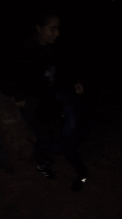 Late-night street scenes and local food documented in Tinaquillo