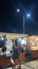 Belgrade night market: crafts, food, and string lights