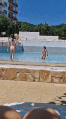 Summer pool day at a Sveti Vlas resort, Bulgaria