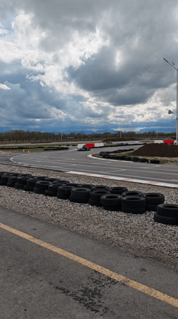 Go-kart racing activity captured at Kishpek facility