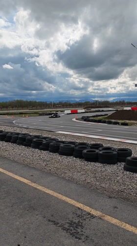 Go-kart racing activity captured at Kishpek facility