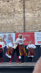 Calella Folk Festival fills an outdoor stage with traditional dance and song