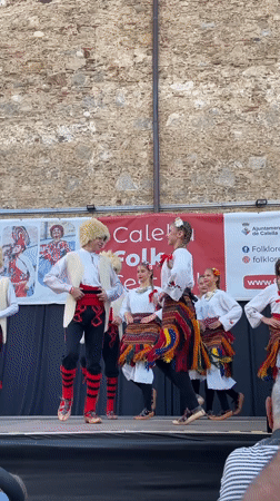 Calella Folk Festival fills an outdoor stage with traditional dance and song