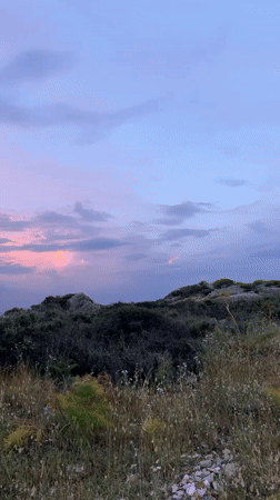 Sunset landscape captured in La Maddalena, Italy