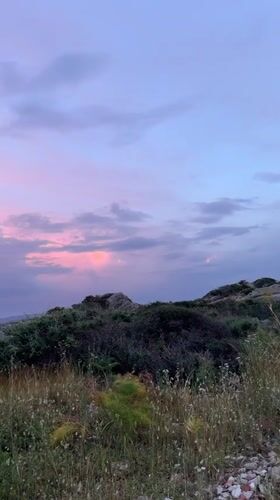 Sunset landscape captured in La Maddalena, Italy
