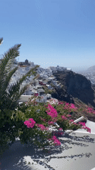 Cliffside views and whitewashed architecture above the Aegean in Santorini
