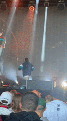 Live vocal performance on stage in Gdynia, Poland