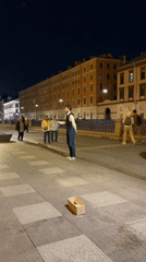 Nighttime scenes captured around Saint Petersburg's Savior on Spilled Blood church