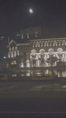 Nighttime scenes captured across Yerevan showing urban life moments