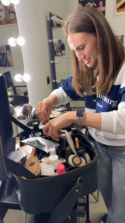 Makeup session documented at Saint Petersburg studio