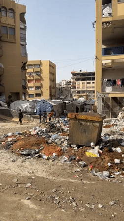 Daily life continues amid war damage in Gaza City