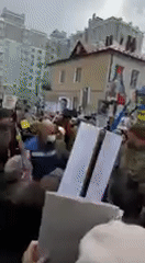 Memorial demonstration held in Chernihiv with military portraits displayed