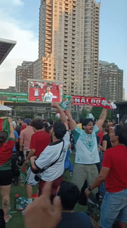 Mississauga's Celebration Square hosts outdoor soccer watch party